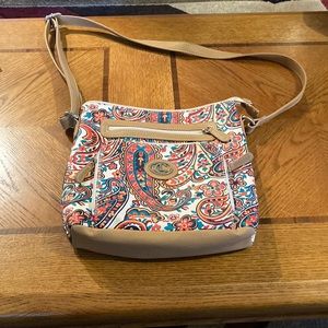 Colorful paisley shoulder bag